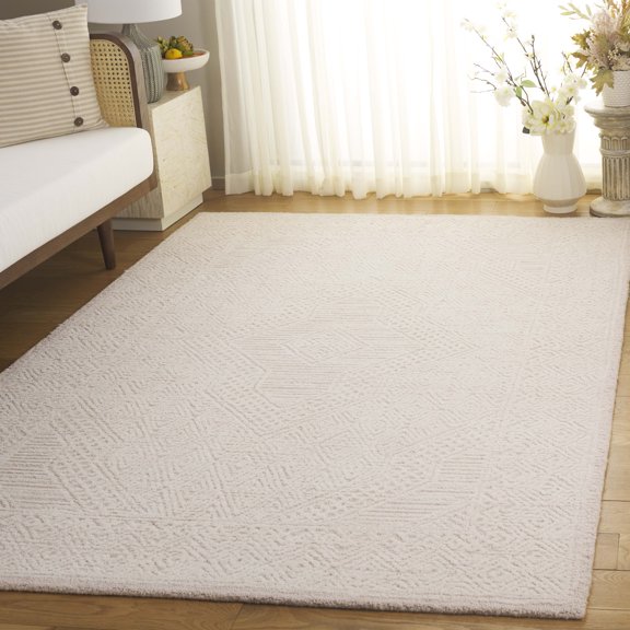 SAFAVIEH Abstract Dawa Diamond Area Rug, Beige, 6' x 9'
