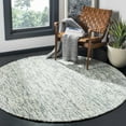 thumbnail image 1 of Safavieh Abstract Delia Distressed Wool Area Rug, Blue/Charcoal, 8' x 8' Round, 1 of 9