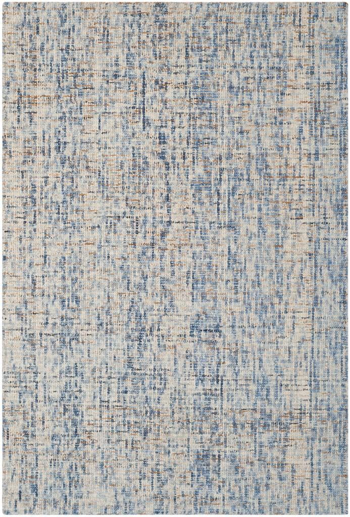 Handmade Dark Blue Abstract Wool Area Rug 3' x 5'