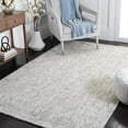 thumbnail image 1 of Safavieh Abstract Delia Distressed Wool Area Rug, Gray/Ivory, 4' x 4' Square, 1 of 12