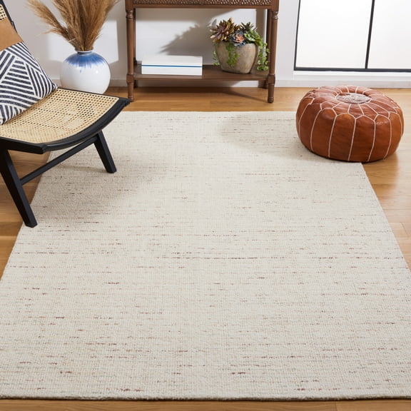 Safavieh Abstract Delia Distressed Wool Area Rug, Ivory/Brown, 2' x 3'
