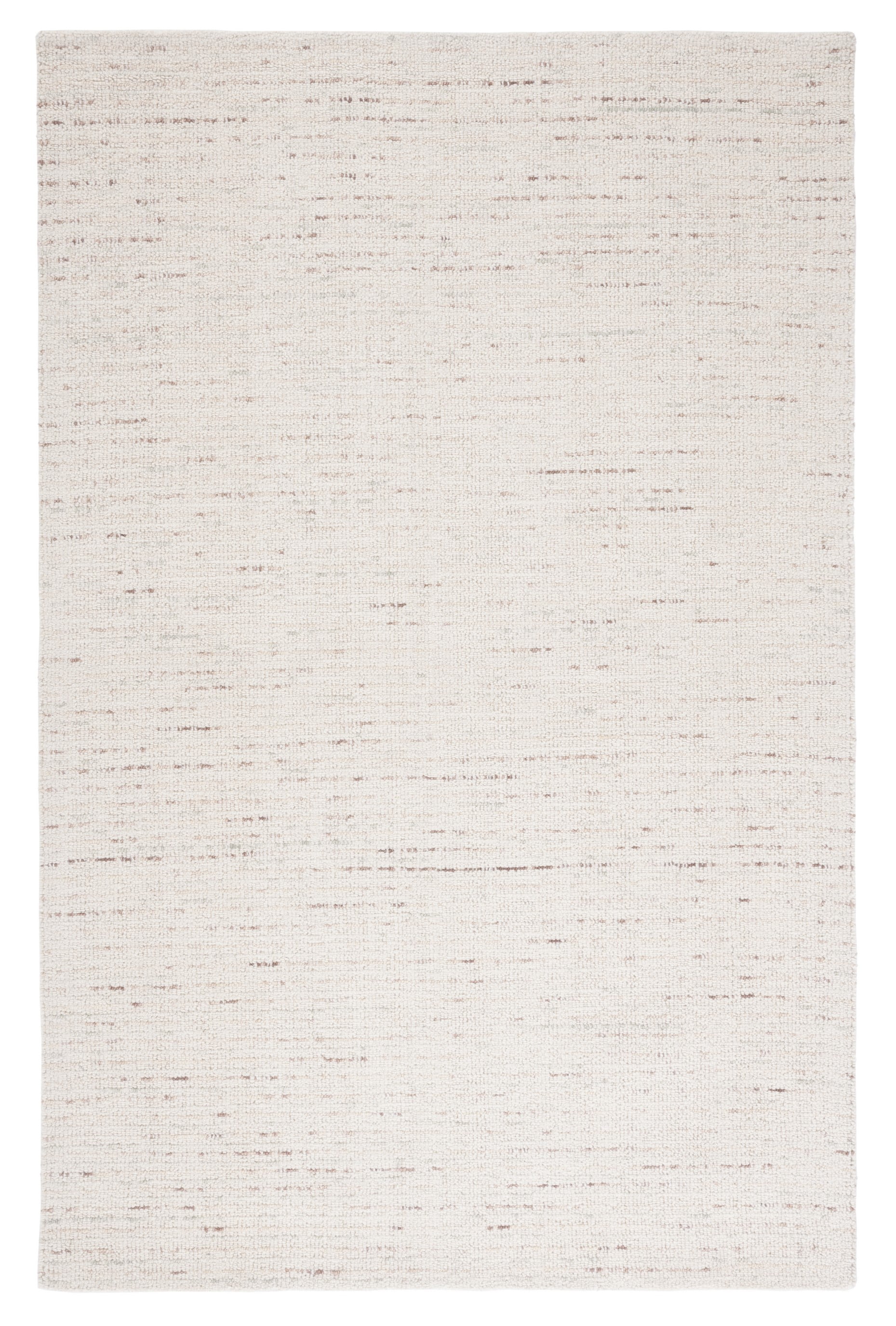 Ivory Elegance Abstract Hand-Tufted Wool Rug - 6' x 9'