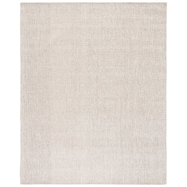 SAFAVIEH Abstract Delia Geometric Striped Wool Area Rug, Ivory/Grey, 9