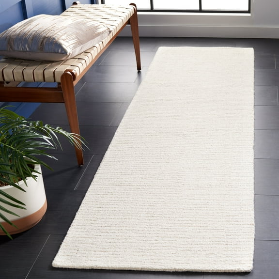 Safavieh Abstract Delia Distressed Wool Runner Rug, Ivory/Beige, 2'3" x 18'