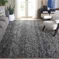 thumbnail image 1 of Safavieh Abstract Delia Distressed Wool Area Rug, Black/Gray, 8' x 8' Square, 1 of 12