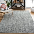thumbnail image 1 of Safavieh Abstract Delia Distressed Wool Area Rug, Black/Ivory, 8' x 8' Square, 1 of 12