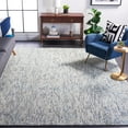 thumbnail image 1 of Safavieh Abstract Delia Distressed Wool Area Rug, Blue/Charcoal, 8' x 8' Square, 1 of 11