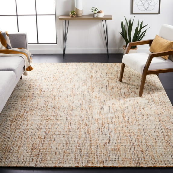 Safavieh Abstract Delia Distressed Wool Area Rug, Gold/Blue, 9' x 12'