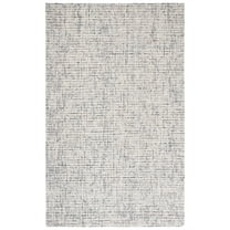 SAFAVIEH Abstract Delia Geometric Wool Area Rug, Grey/Ivory, 3' x 5'
