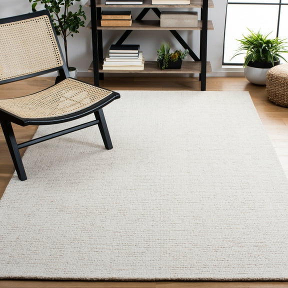 Safavieh Abstract Delia Distressed Wool Area Rug, Ivory/Beige, 6' x 6' Square