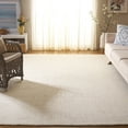 thumbnail image 1 of Safavieh Abstract Delia Distressed Wool Area Rug, Ivory/Brown, 10' x 14', 1 of 13