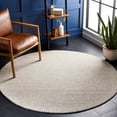 thumbnail image 1 of Safavieh Abstract Delia Distressed Wool Area Rug, Ivory/Gray, 8' x 8' Round, 1 of 12