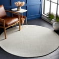 thumbnail image 1 of Safavieh Abstract Delia Distressed Wool Area Rug, Light Gray/Ivory, 6' x 6' Round, 1 of 12