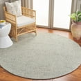 thumbnail image 1 of Safavieh Abstract Delia Distressed Wool Area Rug, Sage/Ivory, 6' x 6' Round, 1 of 10