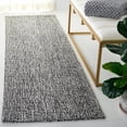 thumbnail image 1 of Safavieh Abstract Delia Distressed Wool Runner Rug, Black/Ivory, 2'3" x 8', 1 of 12