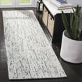 thumbnail image 1 of Safavieh Abstract Delia Distressed Wool Runner Rug, Blue/Charcoal, 2'3" x 10', 1 of 9