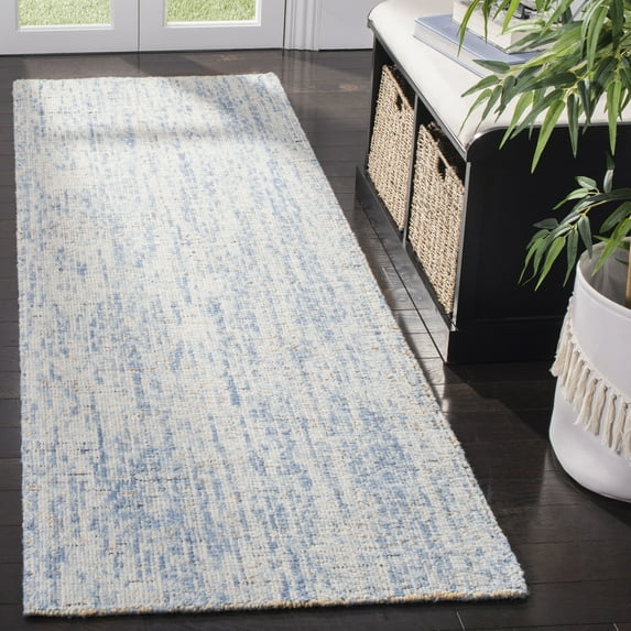 Safavieh Abstract Delia Distressed Wool Runner Rug, Dark Blue/Rust, 2'3" x 6'