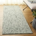 thumbnail image 1 of Safavieh Abstract Delia Distressed Wool Runner Rug, Green/Ivory, 2'3" x 8', 1 of 10