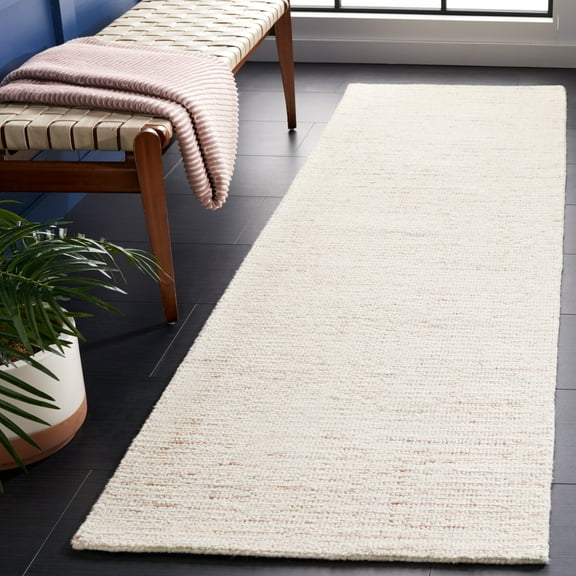 Safavieh Abstract Delia Distressed Wool Runner Rug, Ivory/Brown, 2'3" x 6'
