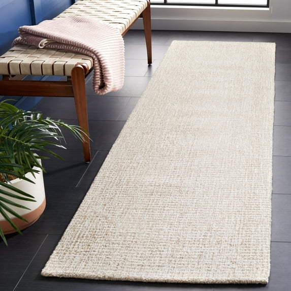 Safavieh Abstract Delia Distressed Wool Runner Rug, Ivory/Gray, 2'3" x 12'