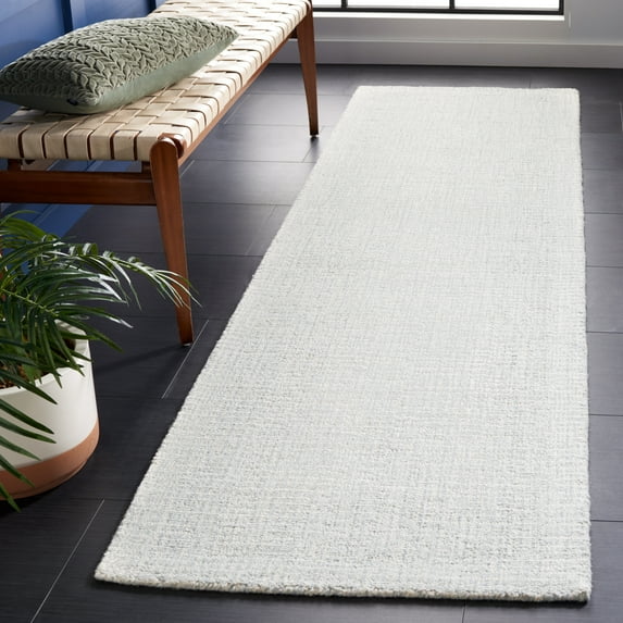 Safavieh Abstract Delia Distressed Wool Runner Rug, Light Gray/Ivory, 2'3" x 10'