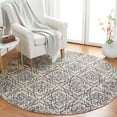 thumbnail image 1 of SAFAVIEH Abstract Drew Abstract Wool Area Rug, Ivory/Navy, 6' x 6' Round, 1 of 11