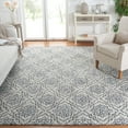thumbnail image 1 of SAFAVIEH Abstract Drew Abstract Wool Area Rug, Ivory/Navy, 8' x 10', 1 of 11