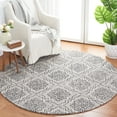thumbnail image 1 of SAFAVIEH Abstract Drew Abstract Wool Area Rug, Dark Blue/Gray, 6' x 6' Round, 1 of 11
