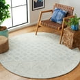 thumbnail image 1 of Safavieh Abstract Dusko Trellis Wool Area Rug, Blue/Ivory, 6' x 6' Round, 1 of 12