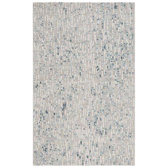 SAFAVIEH Abstract Elijah Striped Geometric Area Rug, Gray/Blue, 6' x 9'
