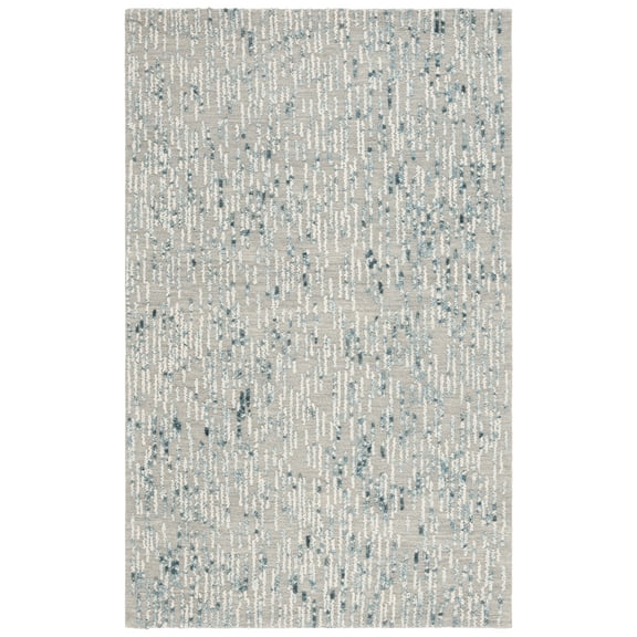 SAFAVIEH Abstract Elijah Striped Geometric Area Rug, Gray/Blue, 8' x 10'