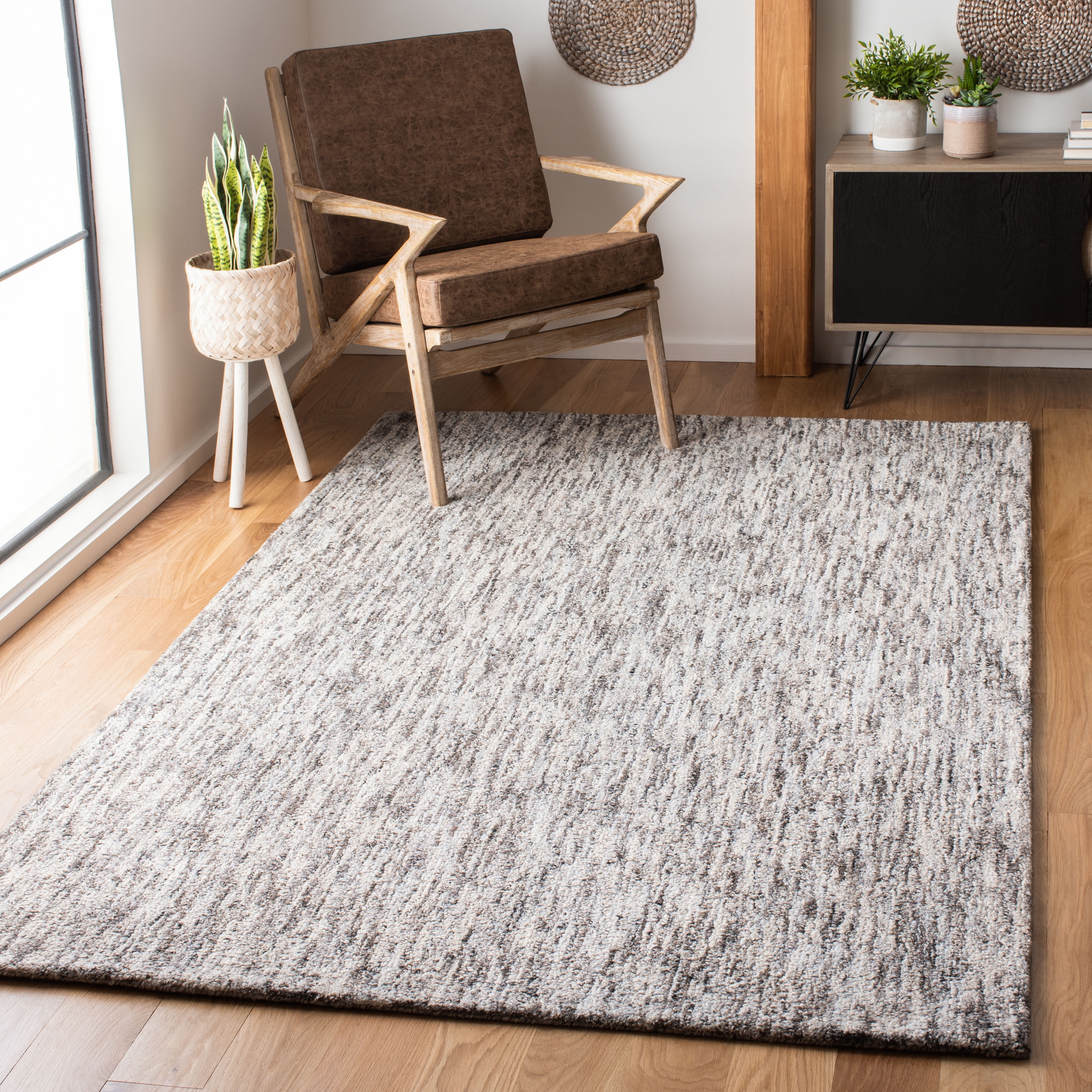 SAFAVIEH Abstract Elizabeth Distressed Area Rug, Gray, 9' x 12'