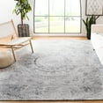 thumbnail image 1 of SAFAVIEH Abstract Emelly Floral Area Rug, Ivory/Black, 8' x 10', 1 of 10