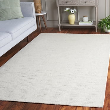 SAFAVIEH Abstract Emely Abstract Wool Area Rug, Ivory/Sage, 5' x 8'