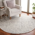 thumbnail image 1 of SAFAVIEH Abstract Ethelyn Solid Area Rug, Gray/Ivory, 6' x 6' Round, 1 of 10