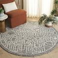 thumbnail image 1 of SAFAVIEH Abstract Femie Sunburst Area Rug, Charcoal/Ivory, 6' x 6' Round, 1 of 10