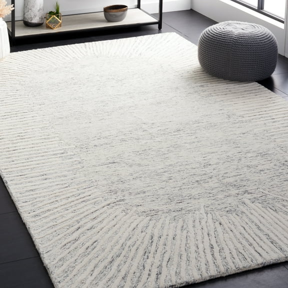 SAFAVIEH Abstract Frieda Radiate Area Rug, Gray/Ivory, 2' x 3'