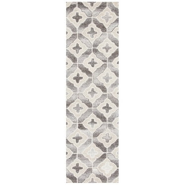 SAFAVIEH Abstract Harlow Trellis Runner Rug, Beige/Grey, 2'3" x 8'