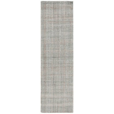 SAFAVIEH Abstract Irene Striped Area Rug, Grey/Rust, 6' x 6' Round