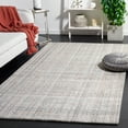 thumbnail image 1 of SAFAVIEH Abstract Irene Striped Area Rug, Grey/Rust, 6' x 6' Square, 1 of 11