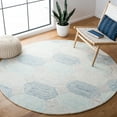 thumbnail image 1 of SAFAVIEH Abstract Jahn Geometric Area Rug, Ivory/Blue, 6' x 6' Round, 1 of 10