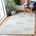 thumbnail image 1 of SAFAVIEH Abstract Jahn Geometric Area Rug, Ivory/Blue, 6' x 6' Square, 1 of 10