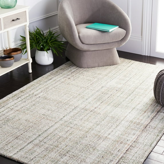 SAFAVIEH Abstract Jerrald Striped Area Rug, Green/Sage, 2' x 3'