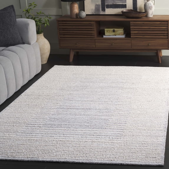 SAFAVIEH Abstract Juliet Solid Color Area Rug, Gray/Ivory, 5' x 8'