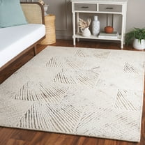 SAFAVIEH Abstract Lawanda Geometric Area Rug, Ivory/Brown, 5' x 8'