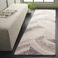 thumbnail image 1 of SAFAVIEH Abstract Lawanda Geometric Runner Rug, Ivory/Brown, 2'3" x 8', 1 of 10