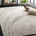 thumbnail image 1 of SAFAVIEH Abstract Lidija Abstract Wool Area Rug, Charcoal/Ivory, 4' x 4' Square, 1 of 12