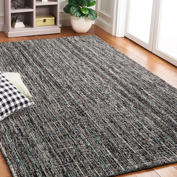 SAFAVIEH Abstract Linton Trellis Area Rug, Dark Gray/Brown, 4' x 6'