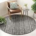 thumbnail image 1 of SAFAVIEH Abstract Linton Trellis Area Rug, Dark Gray/Brown, 6' x 6' Round, 1 of 11