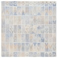 thumbnail image 1 of SAFAVIEH Abstract Lorelle Trellis Area Rug, Blue/Rust, 6' x 6' Square, 1 of 6